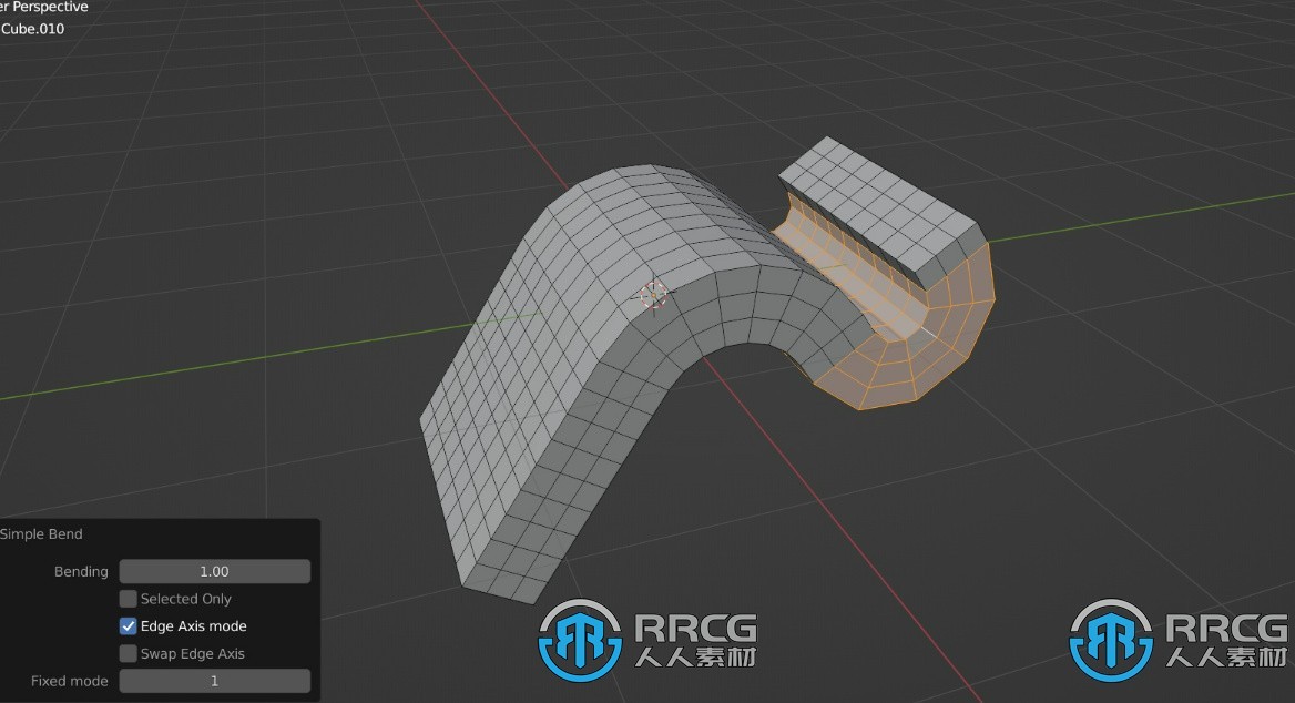 Simple Bend轻松弯曲选定表面Blender插件V2.3.1版
