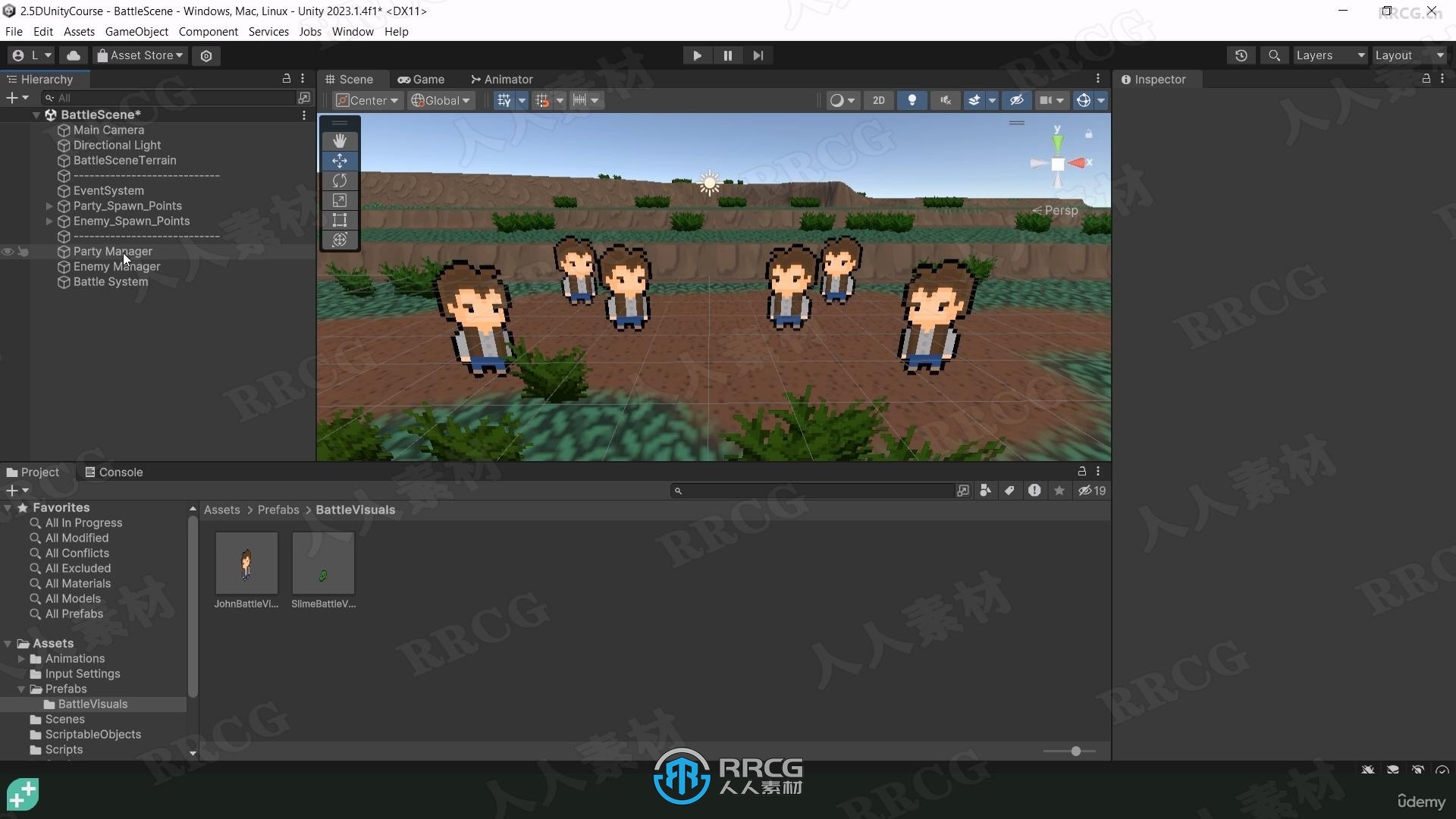 Unity 2.5D回合制RPG角色扮演游戏开发制作视频教程