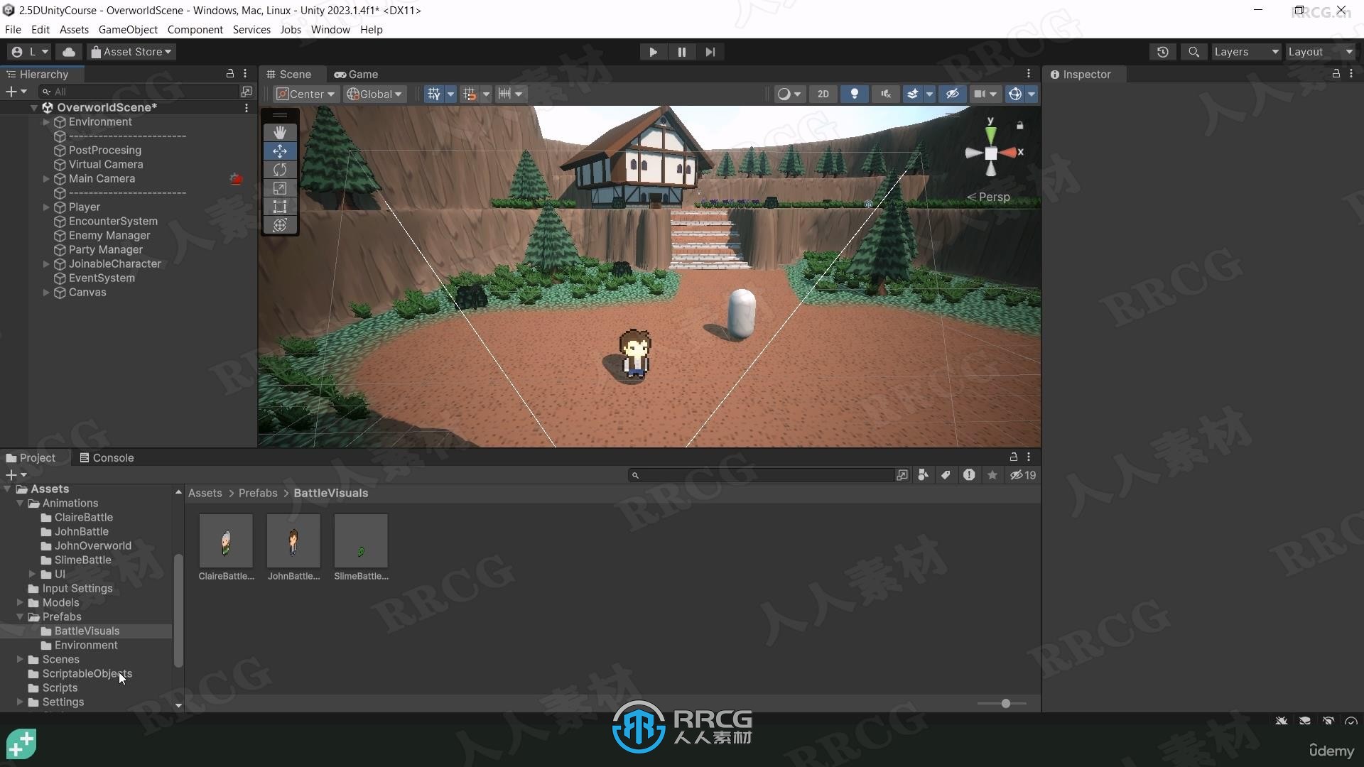 Unity 2.5D回合制RPG角色扮演游戏开发制作视频教程