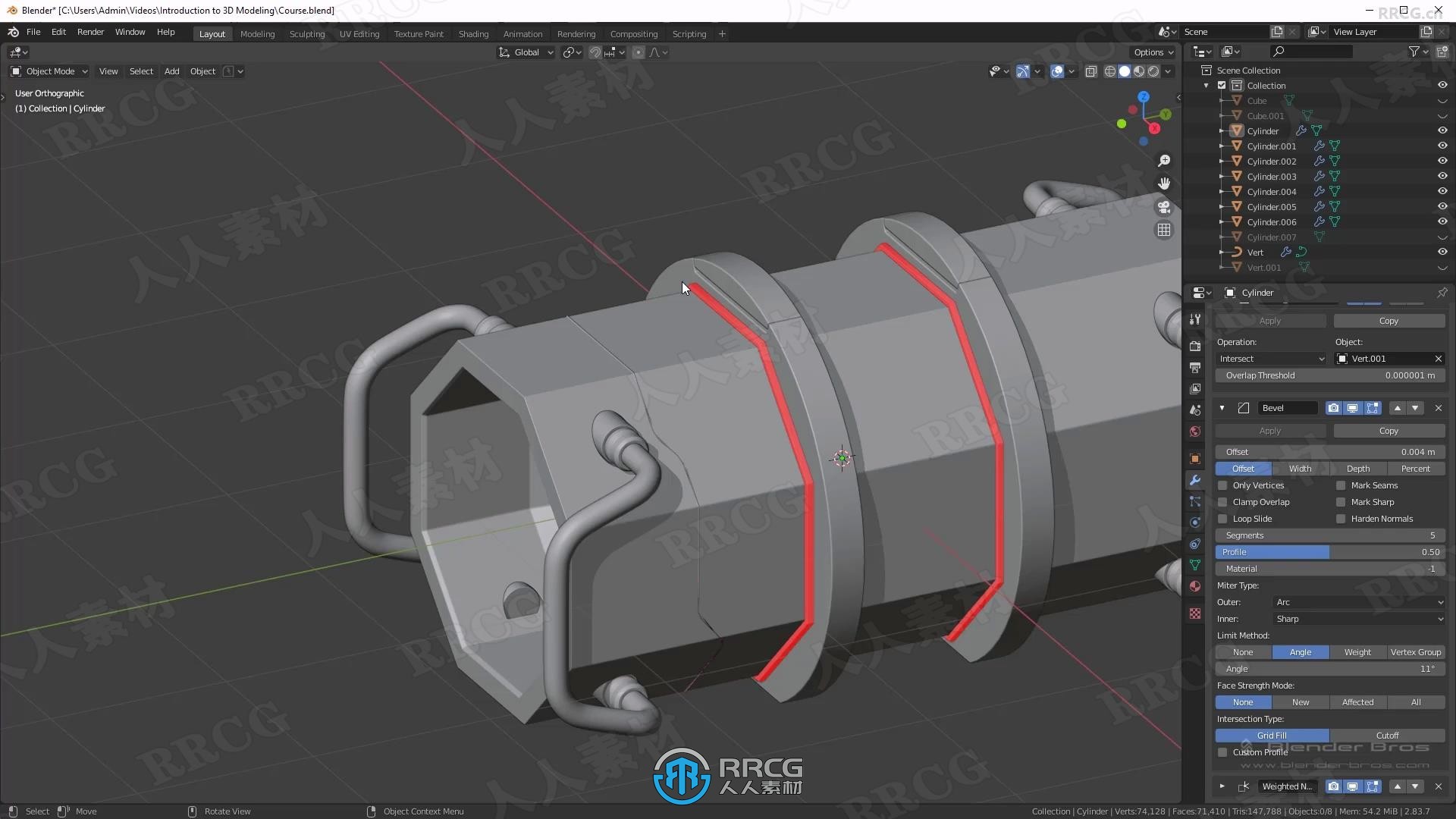 Blender科幻容器3D建模入门指南视频教程