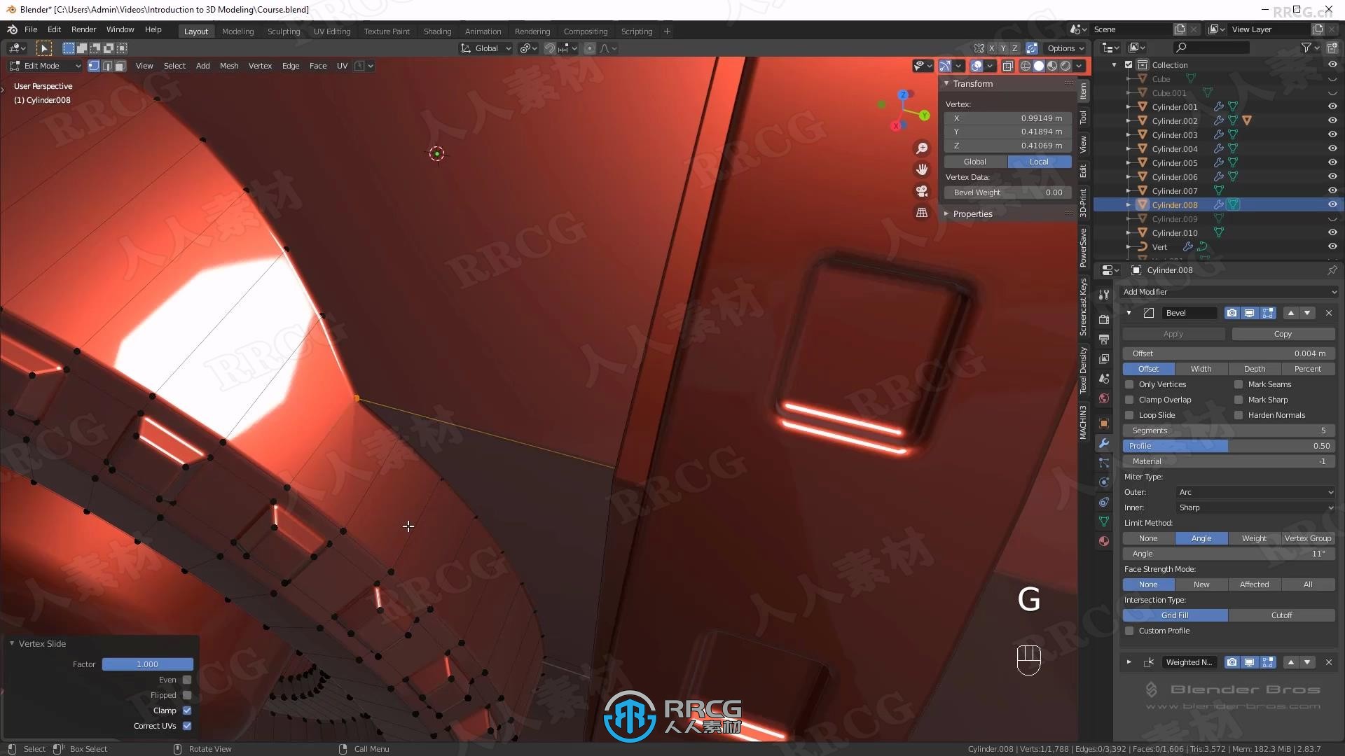 Blender科幻容器3D建模入门指南视频教程