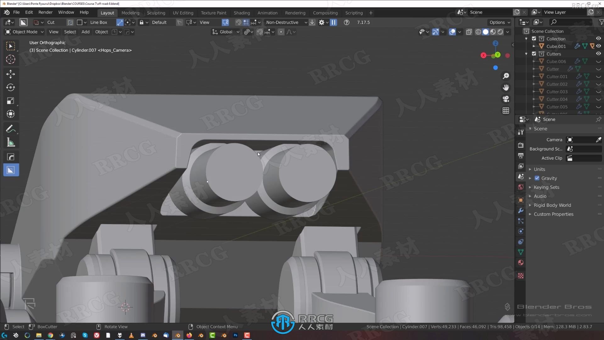 Blender中HardOps与BoxCutter工具使用技术终极指南视频教程