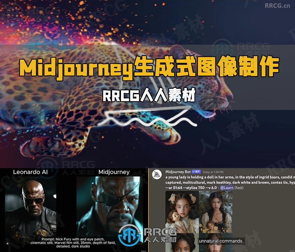 Midjourney快速掌握生成式图像制作视频教程