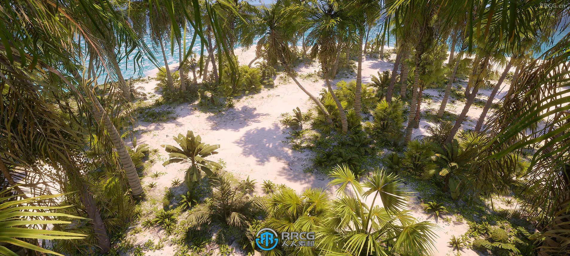 热带树木草木植物环境模型UE游戏素材