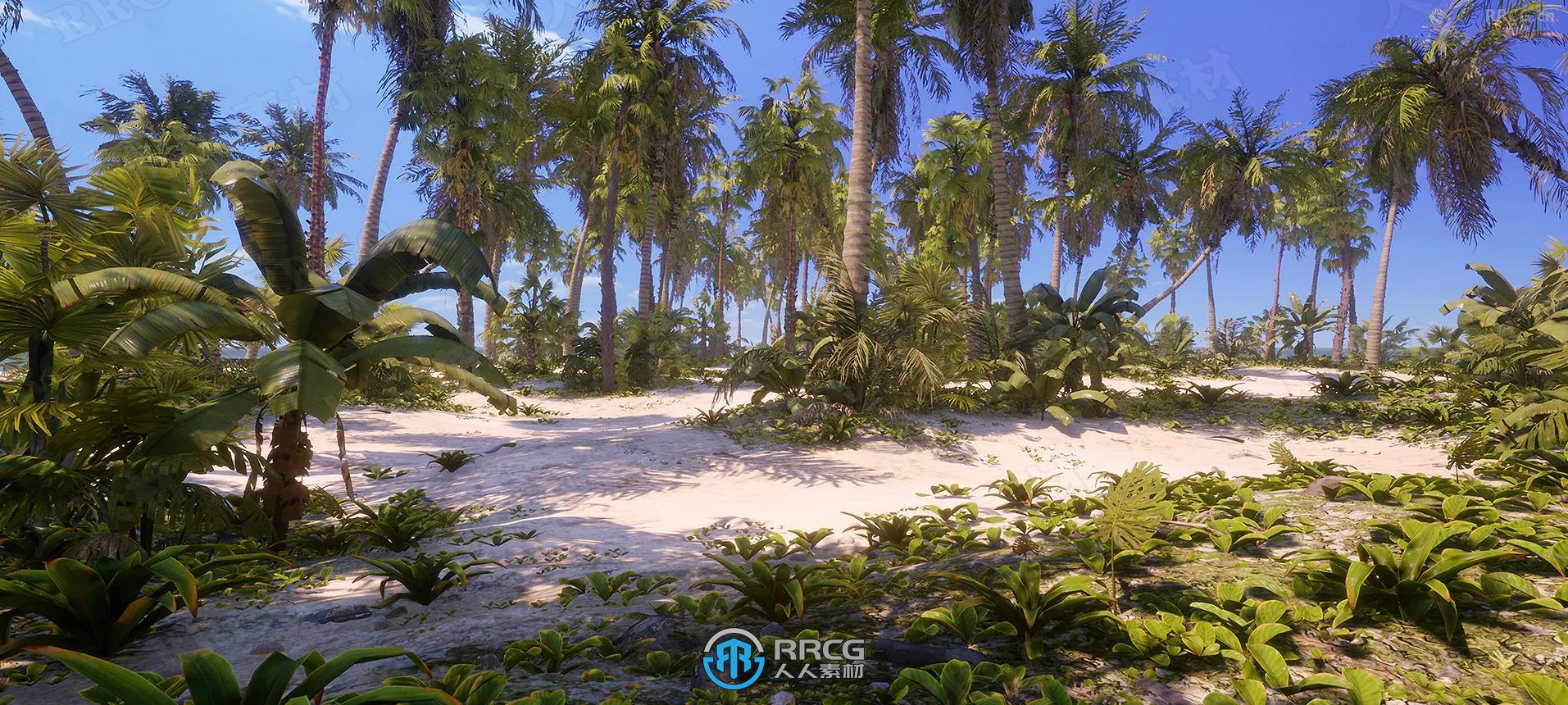 热带树木草木植物环境模型UE游戏素材