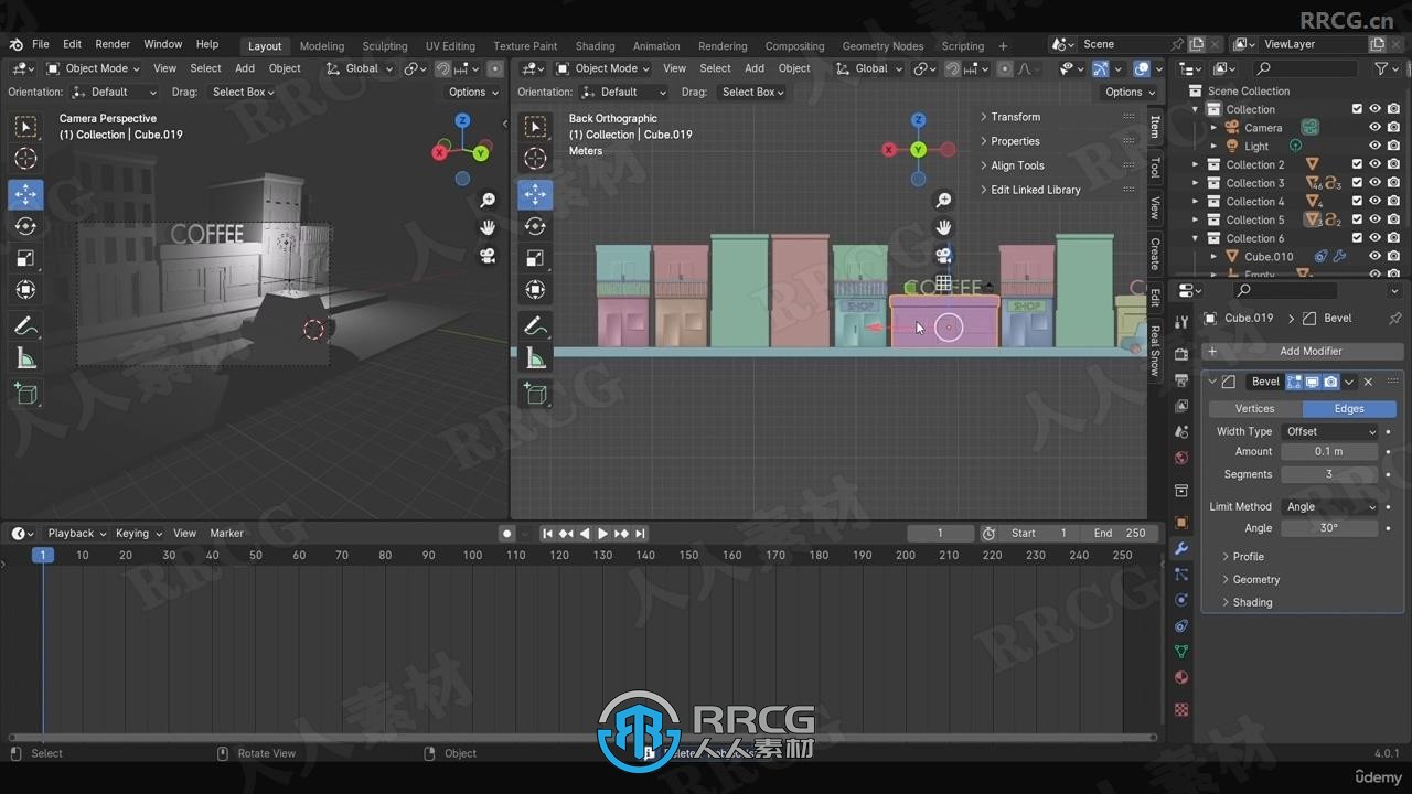 Blender低多边形小汽车建模动画制作视频教程