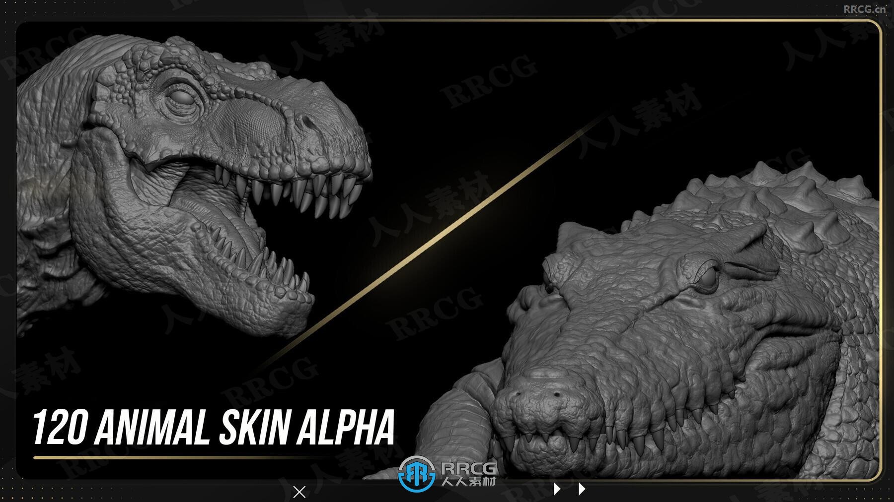 8250组雕刻用Zbrush笔刷与Alphas自定义贴图合集