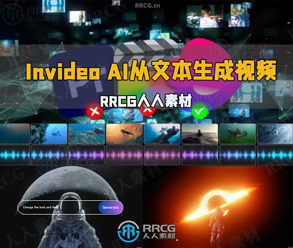 Invideo AI人工智能从文本生成视频制作流程视频教程