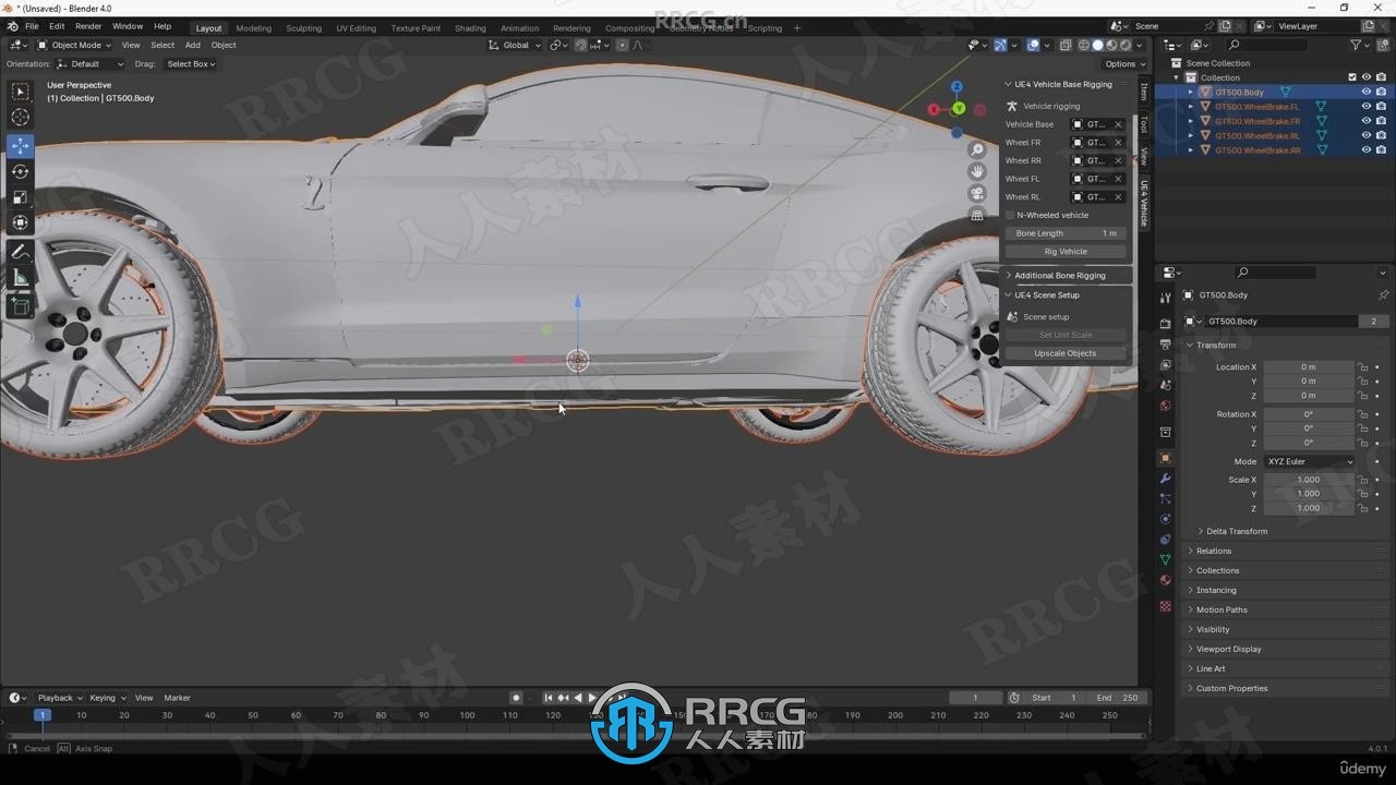 UE5虚幻引擎影视级逼真汽车动画制作流程视频教程