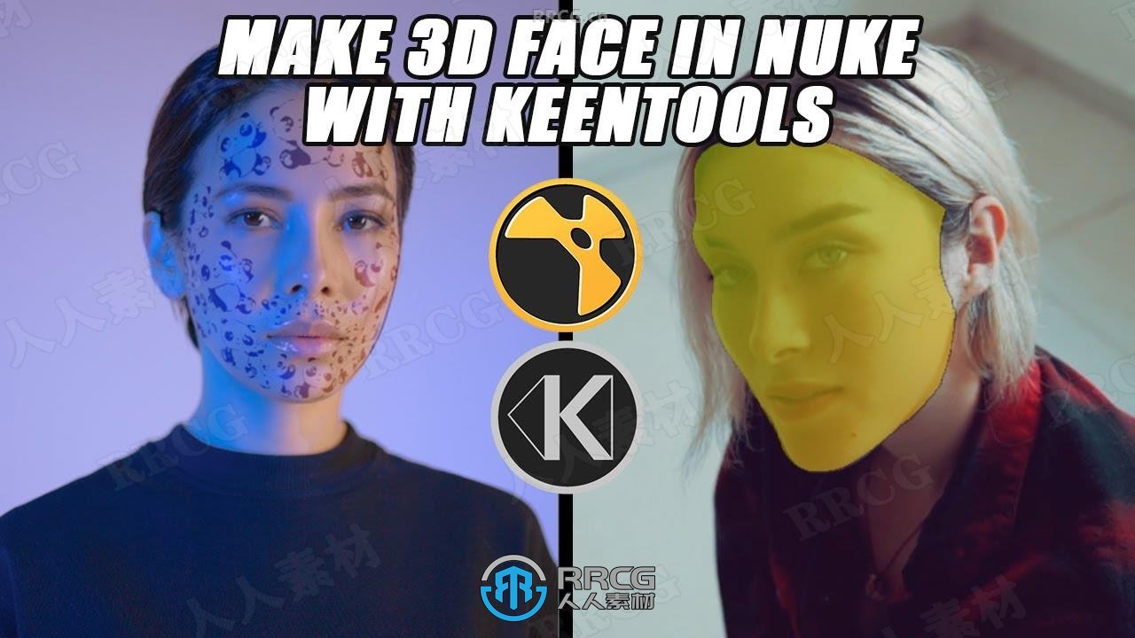 KeenTools人脸面部建模与跟踪Nuke插件V2023.3.0版
