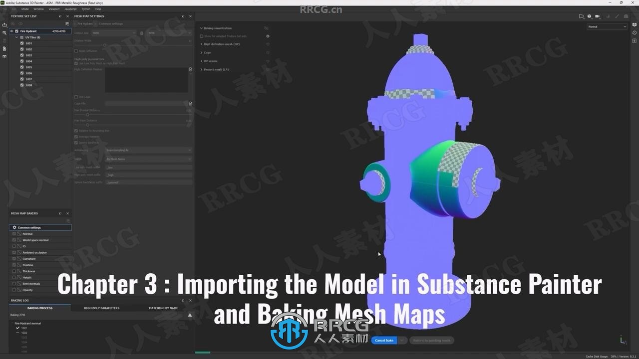 Substance Painter硬表面道具模型纹理制作视频教程