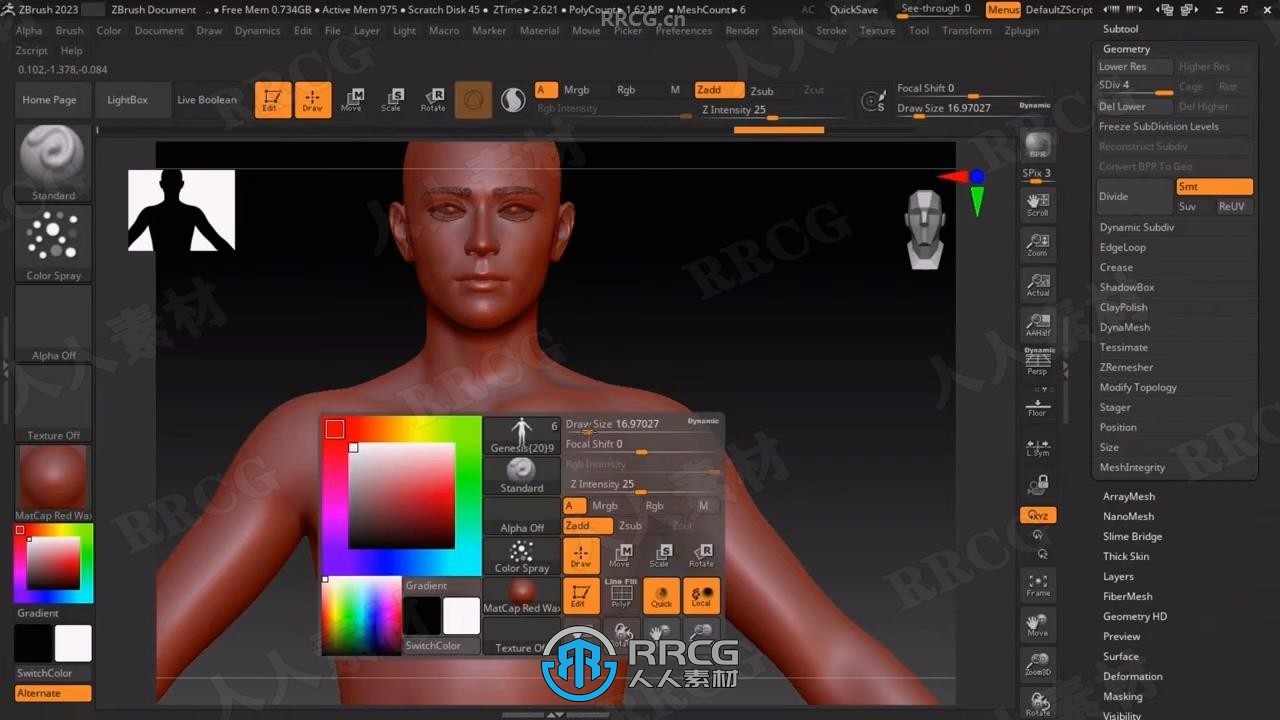 DhdmGen从Zbrush导入DAZ Studio雕刻模型插件V1.01版