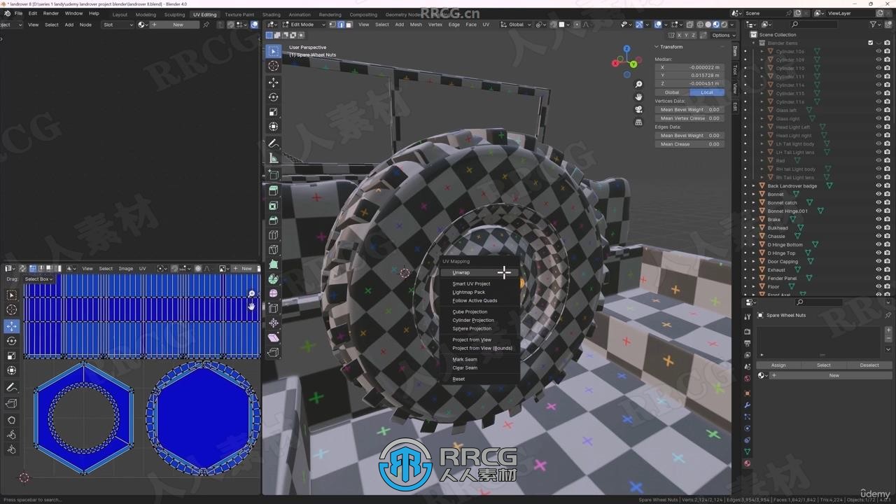 Blender与Substance Painter老爷车制作工作流程视频教程