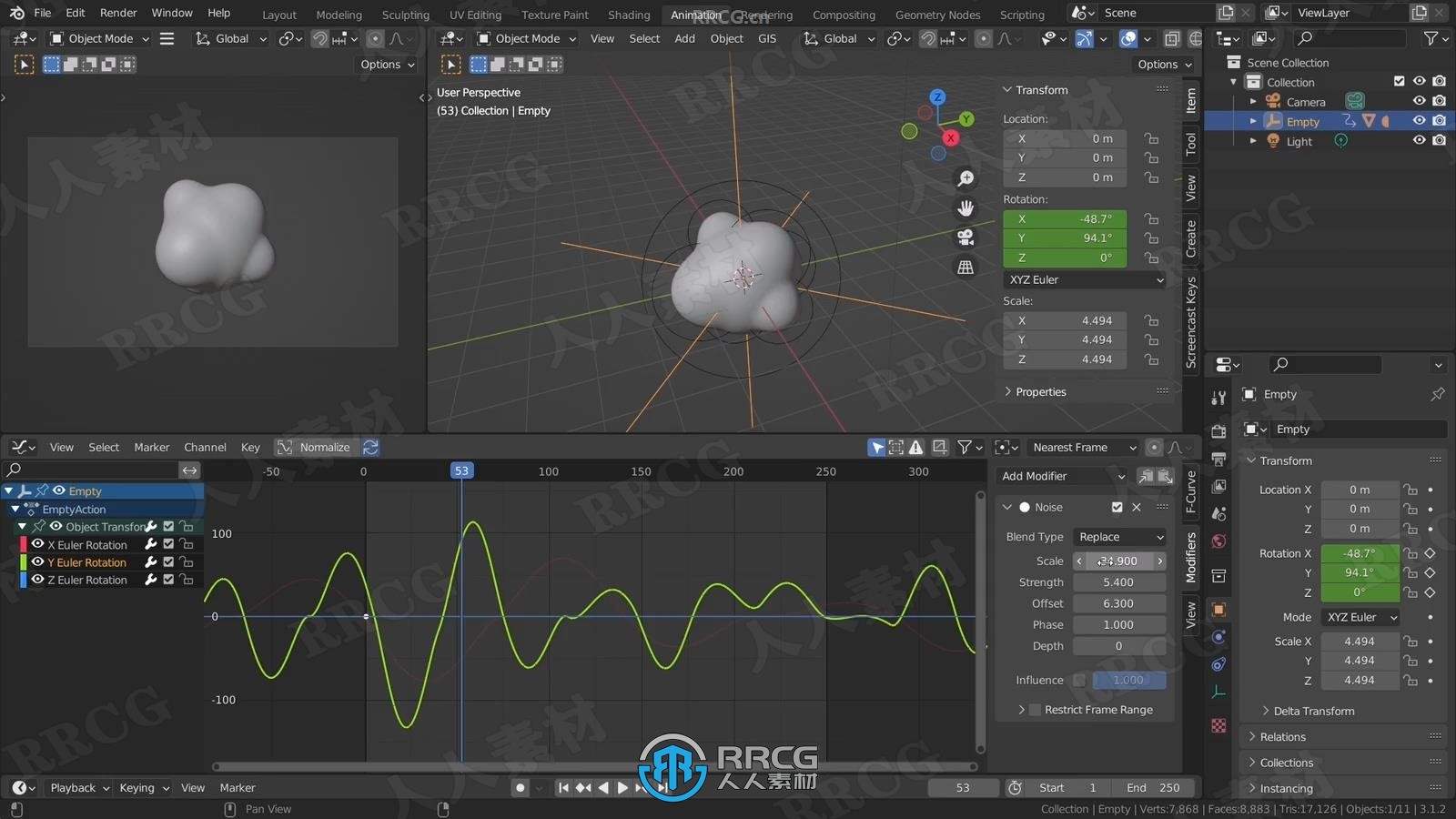 Blender动画与渲染特效实例制作视频教程