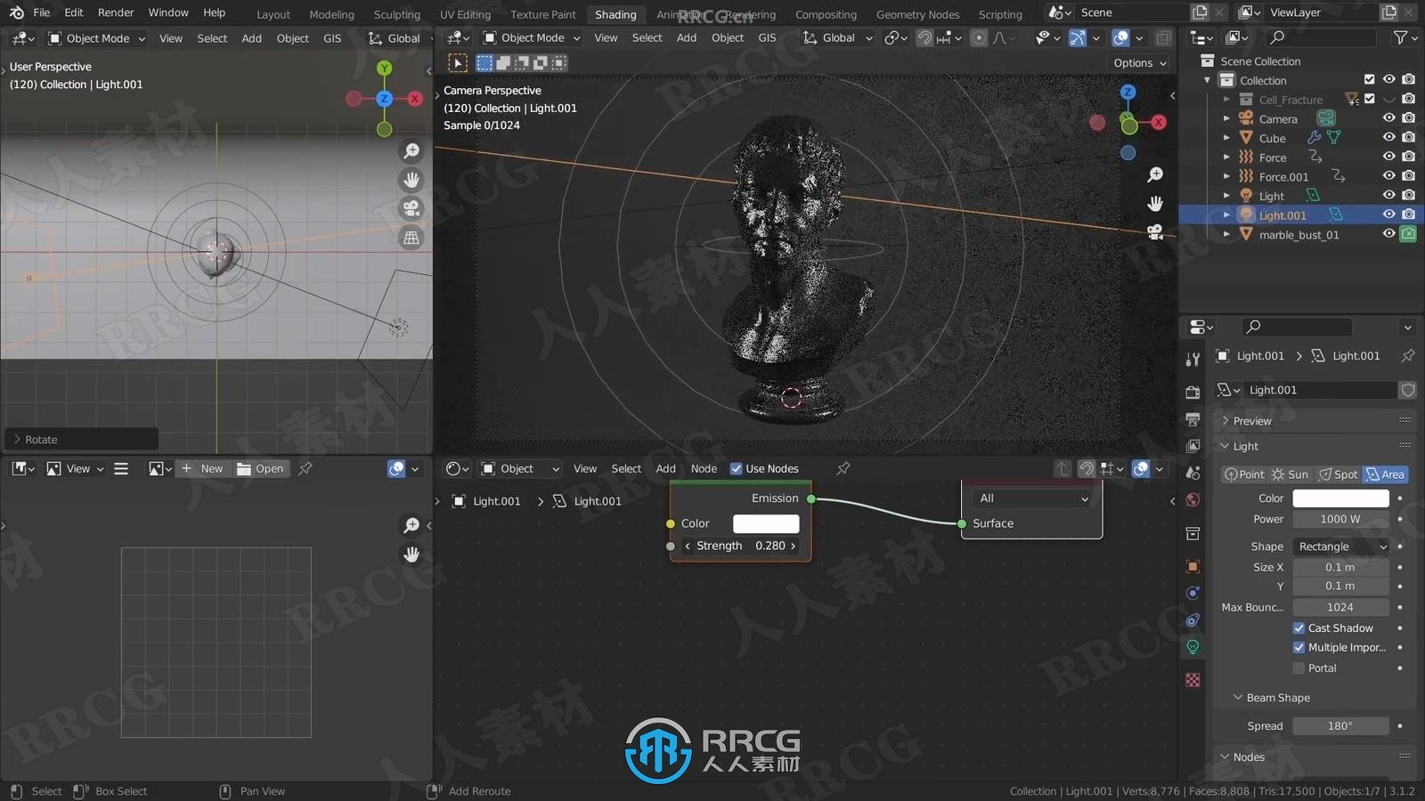 Blender动画与渲染特效实例制作视频教程