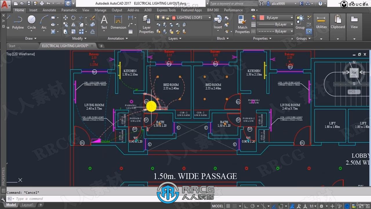 AutoCAD建筑布局设计大师班视频教程