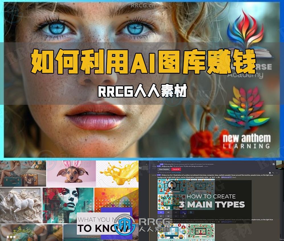 如何利用Adobe Stock和Microstock AI图库赚钱视频教程