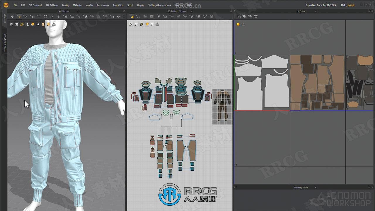 Marvelous Designer 3A级游戏角色服装设计视频教程