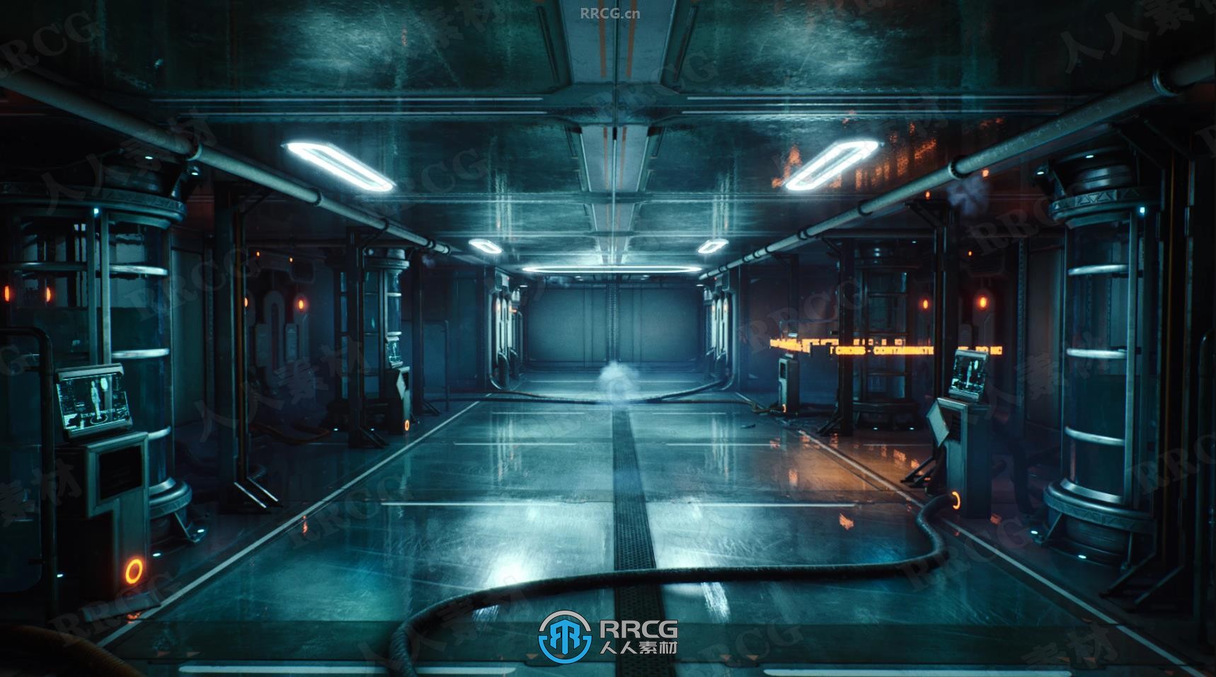 逼真影视级游戏科幻实验室环境场景UE游戏素材