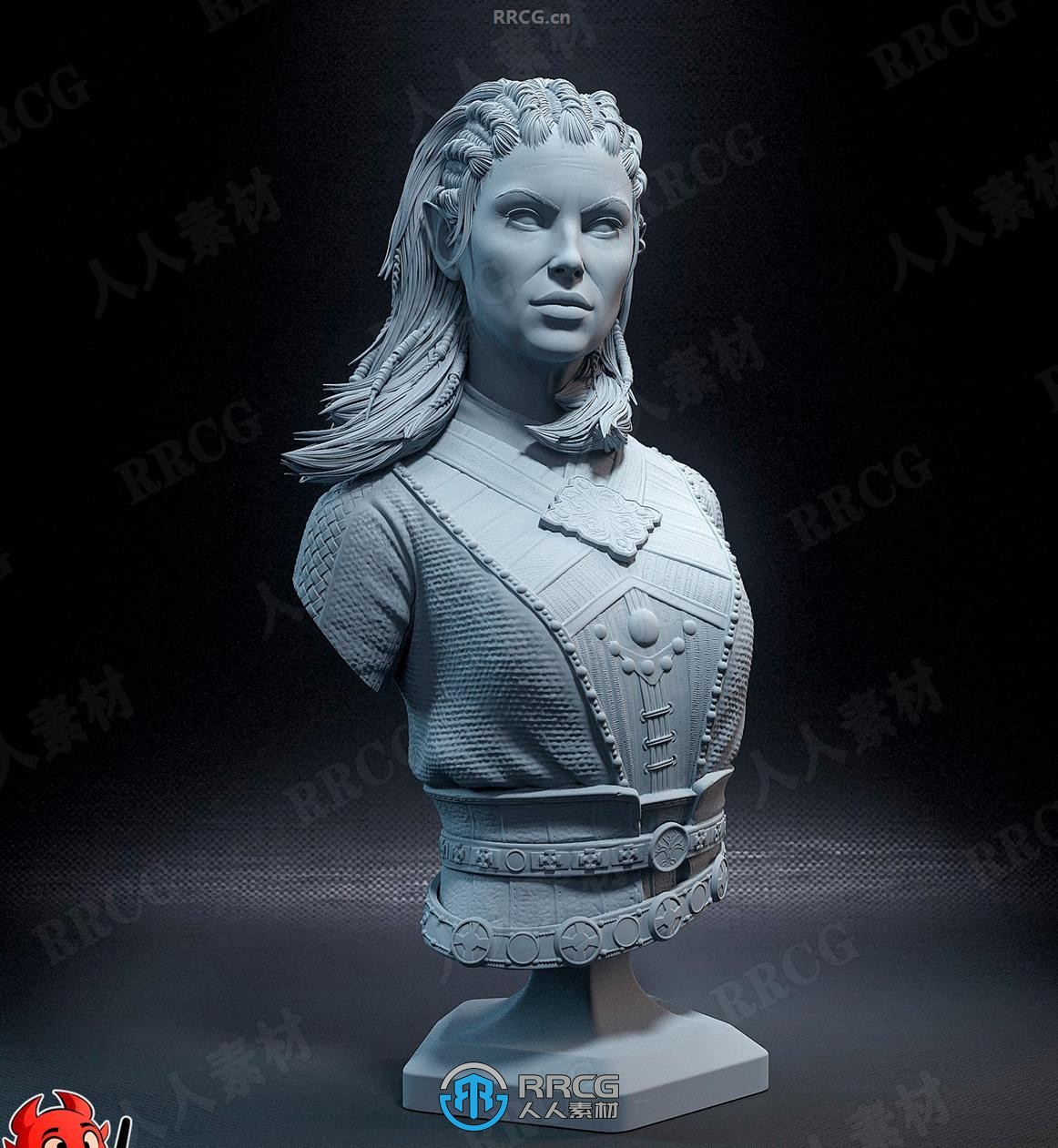 贾希拉Jaheira《博德之门3》游戏角色雕刻手办3D打印模型