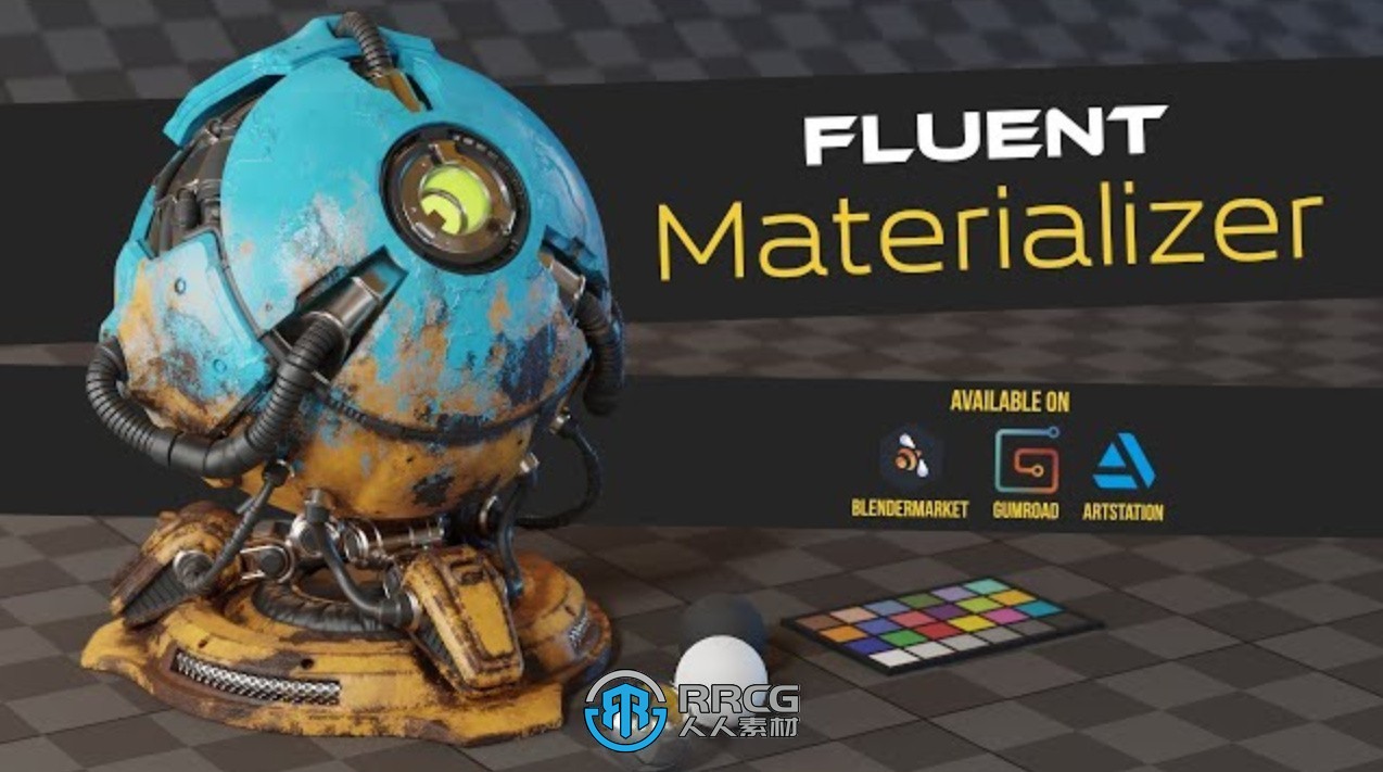 Fluent Materializer自定义纹理材质库Blender插件V1.6.4版