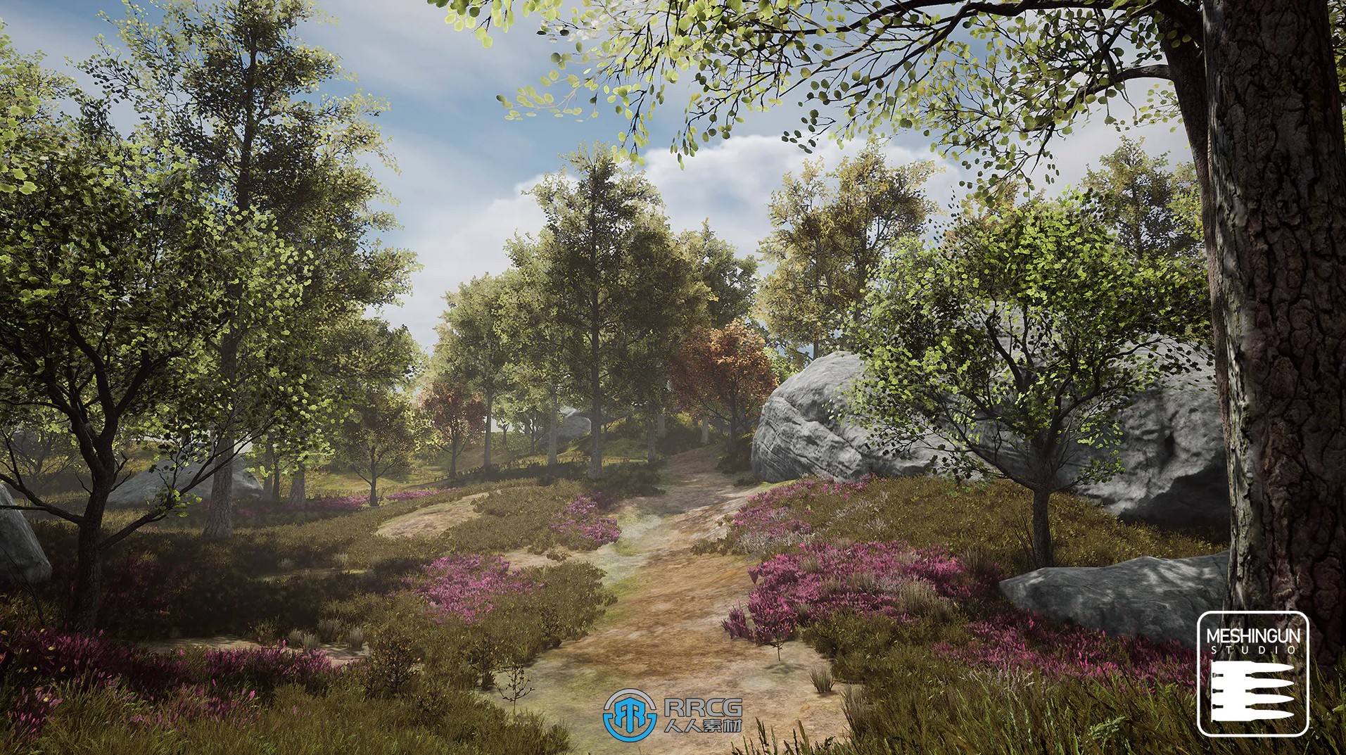 高质量四季树木植物环境场景UE游戏素材