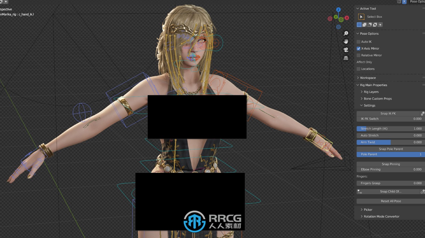 玛莉卡永恒女王《艾尔登法环》游戏角色高质量3D模型