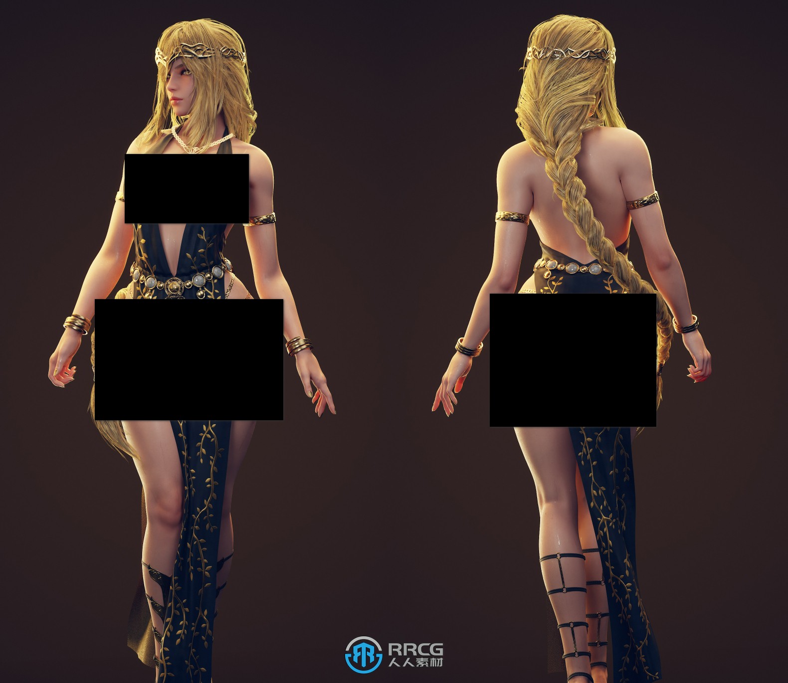 玛莉卡永恒女王《艾尔登法环》游戏角色高质量3D模型