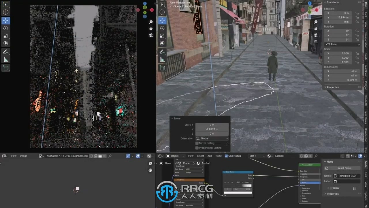 Blender制作黑暗小巷电影级工作流程视频教程