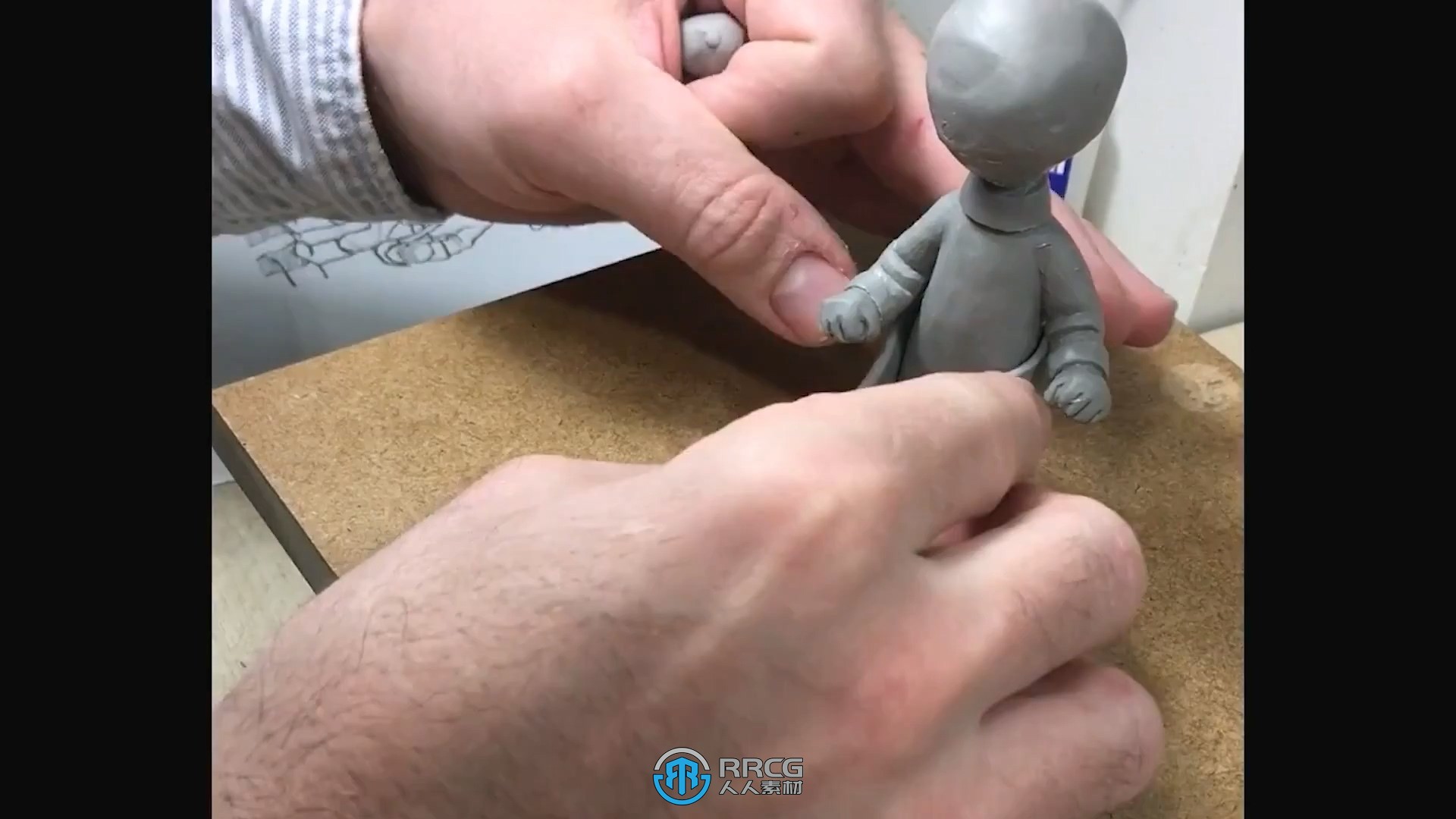吉卜力风格人物雕塑雕刻制作大师级视频教程