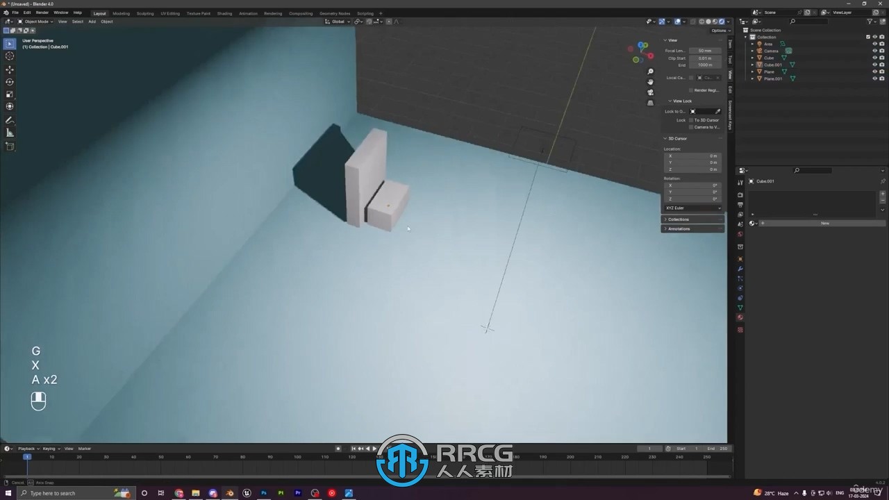 Blender4新手初学者入门训练视频教程