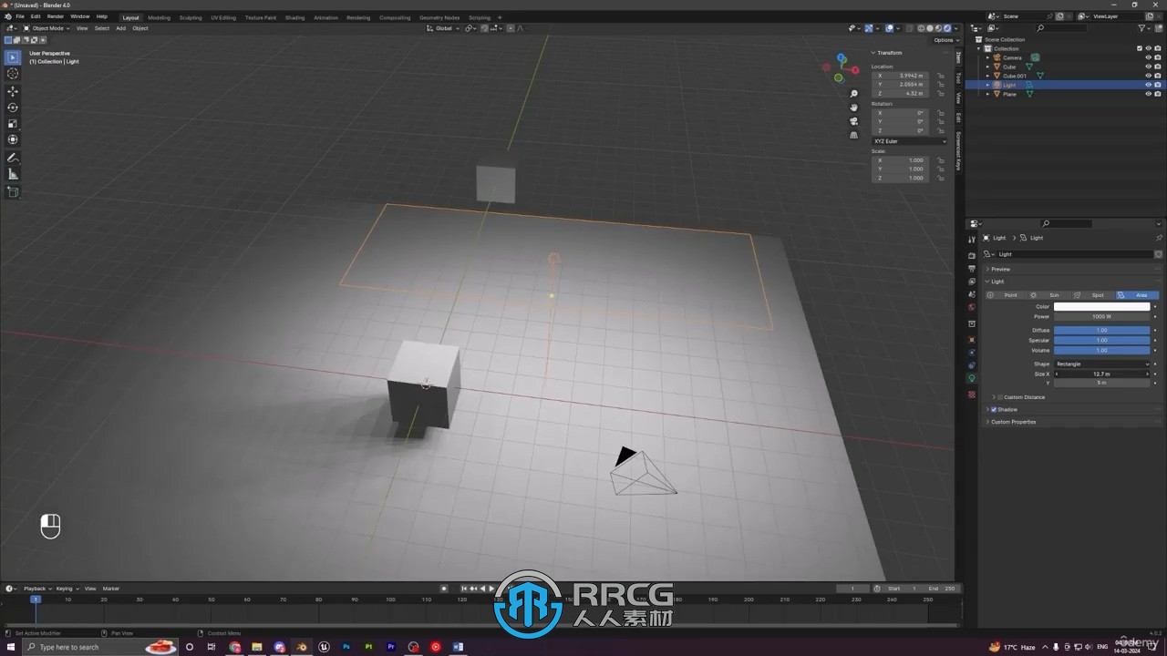 Blender4新手初学者入门训练视频教程