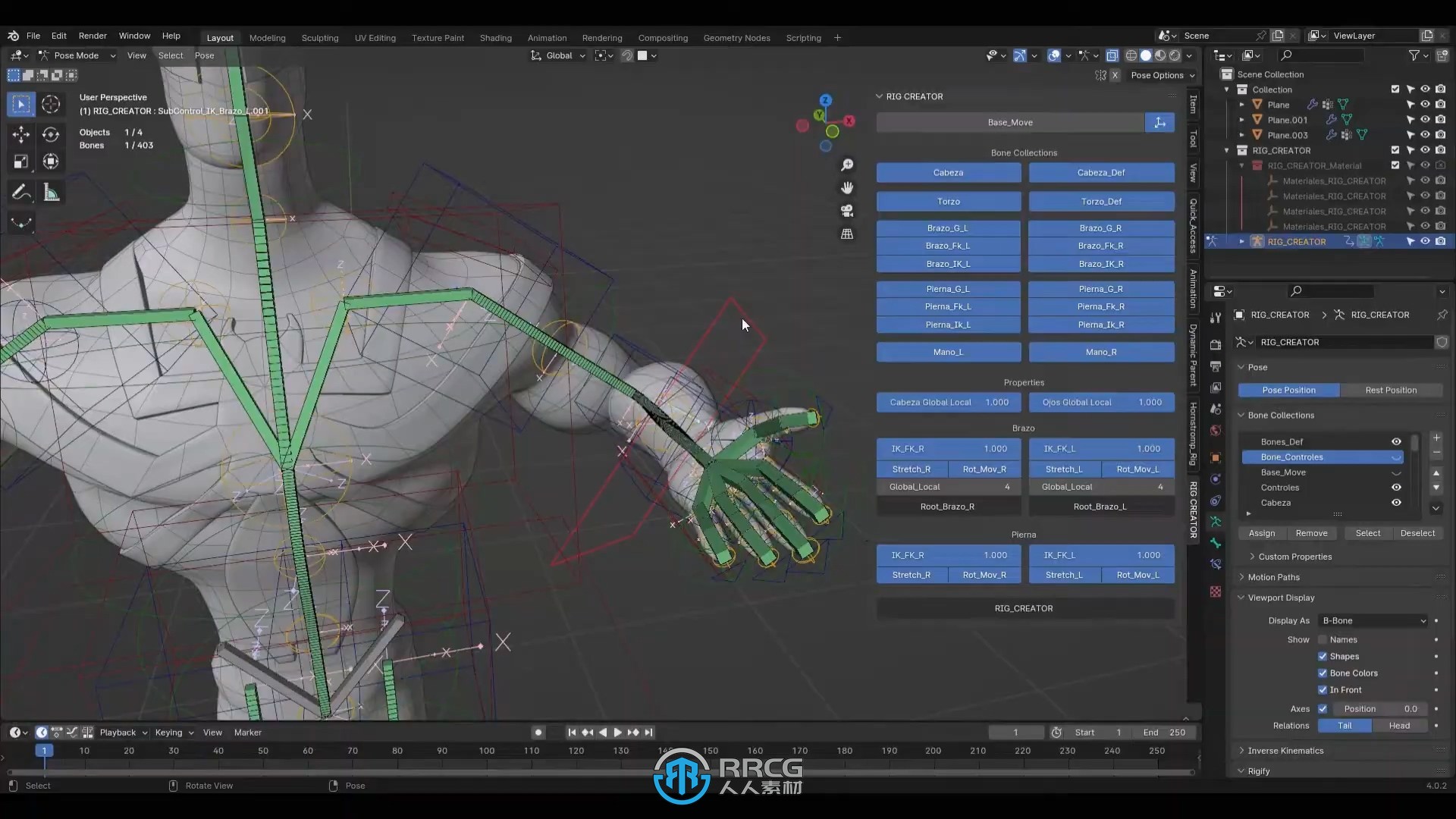 Rig Creator人物骨骼绑定Blender插件V1.2.5版