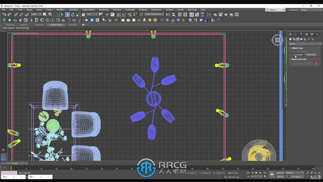 3dsMax与Corona现代室内场景设计技术视频教程