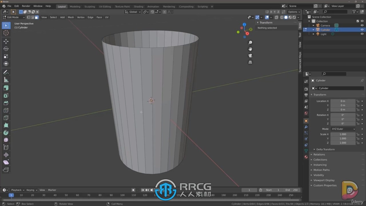 Blender基础图形3D建模初学者训练视频教程