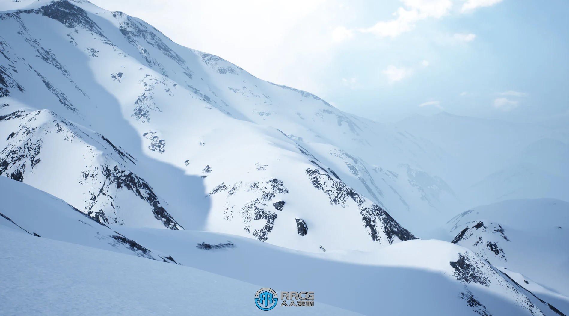 冰天雪地冬季景观环境场景UE游戏素材