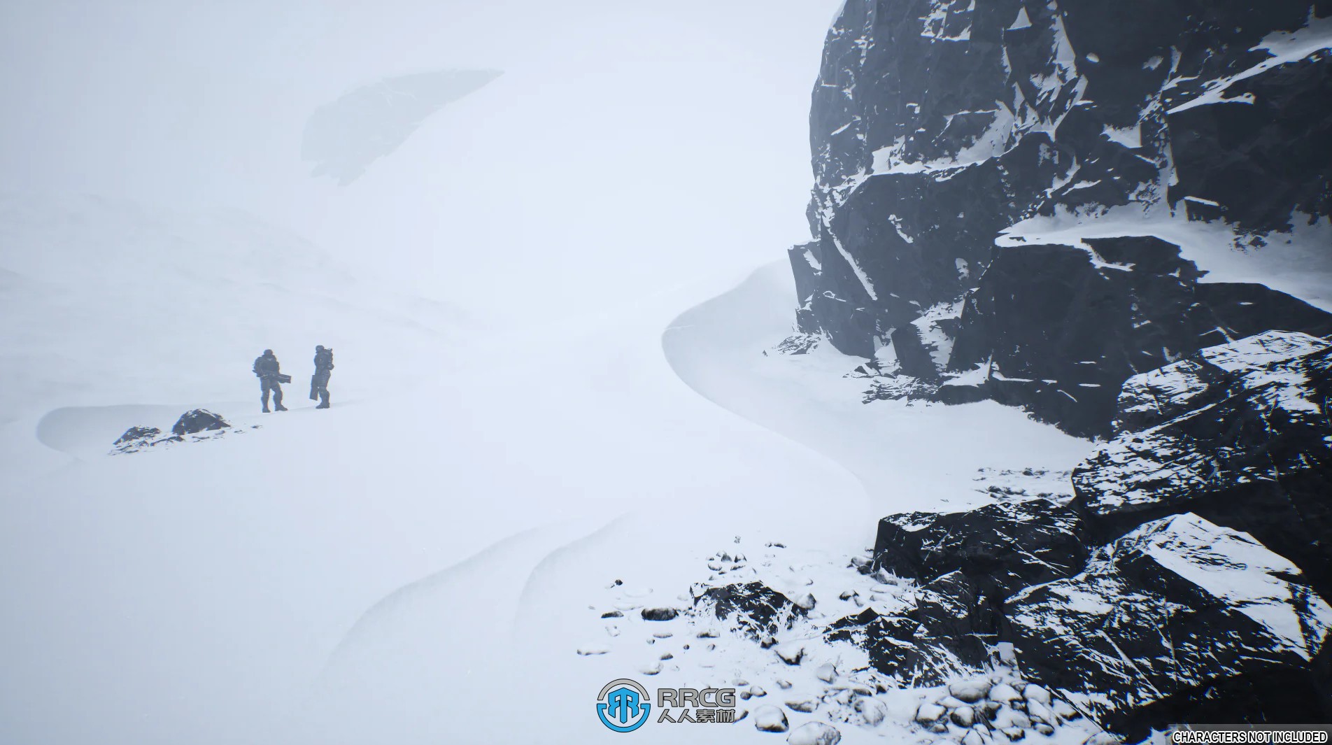 冰天雪地冬季景观环境场景UE游戏素材