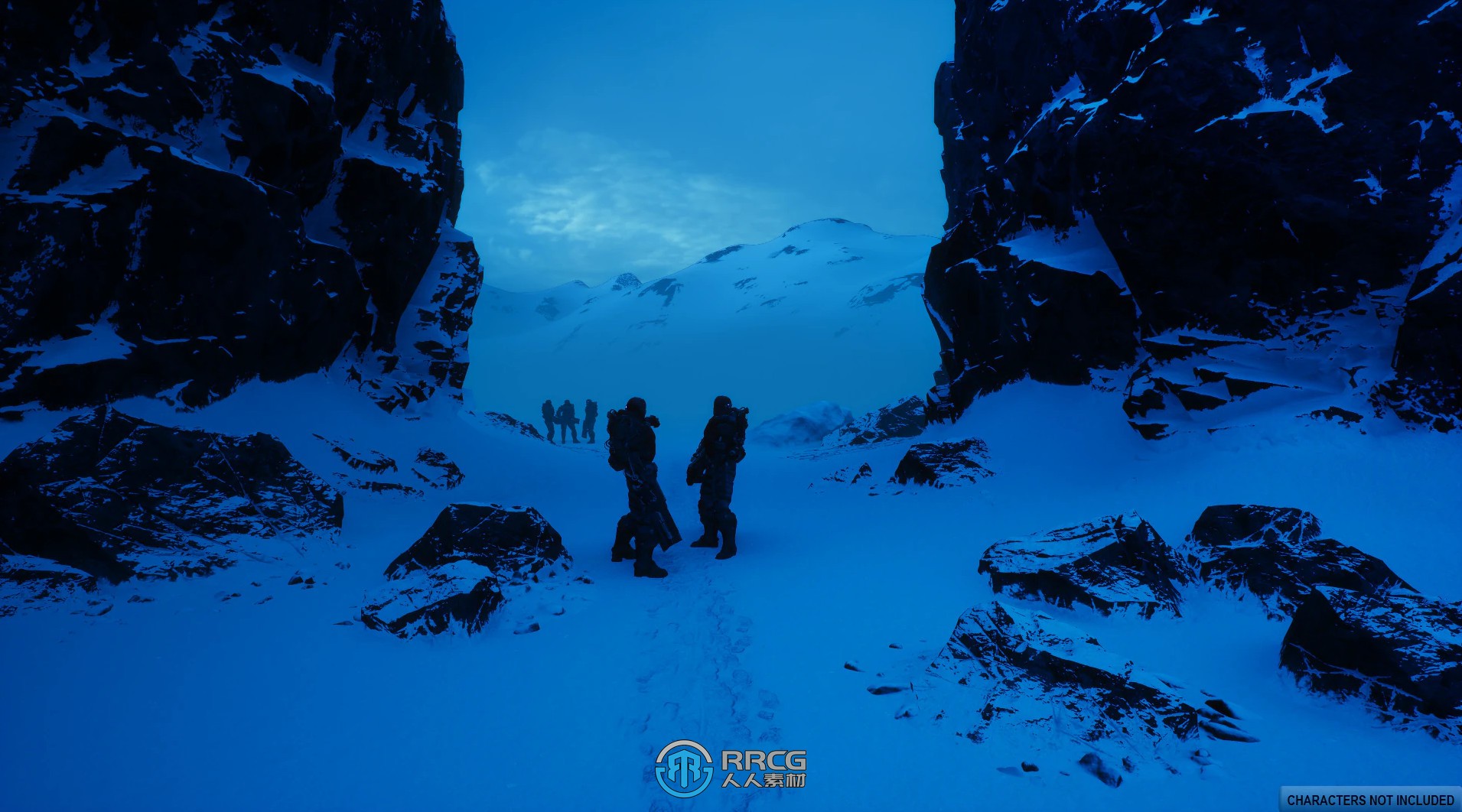 冰天雪地冬季景观环境场景UE游戏素材