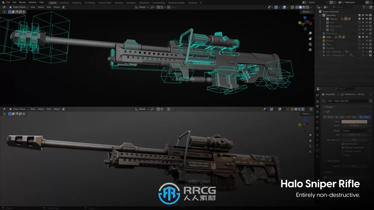 ND - Non-Destructive Modelling非破坏性硬表面建模Blender插件V1.44.1版