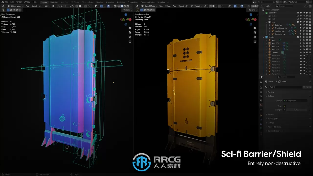 ND - Non-Destructive Modelling非破坏性硬表面建模Blender插件V1.44.1版