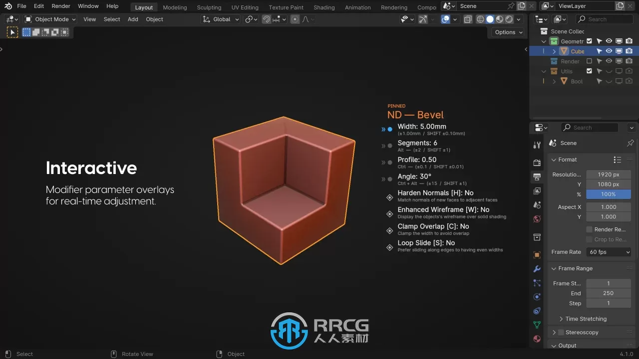 ND - Non-Destructive Modelling非破坏性硬表面建模Blender插件V1.44.1版