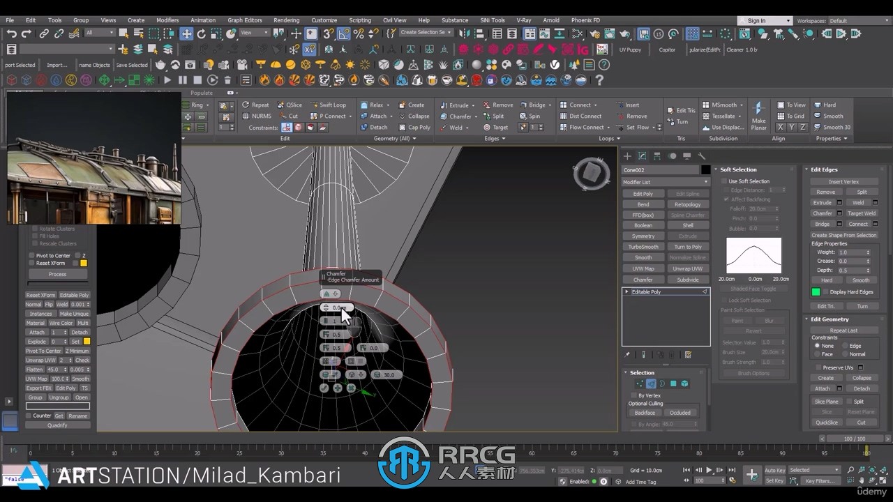 3dsmax逼真火车头建模纹理完整制作工作流程视频教程