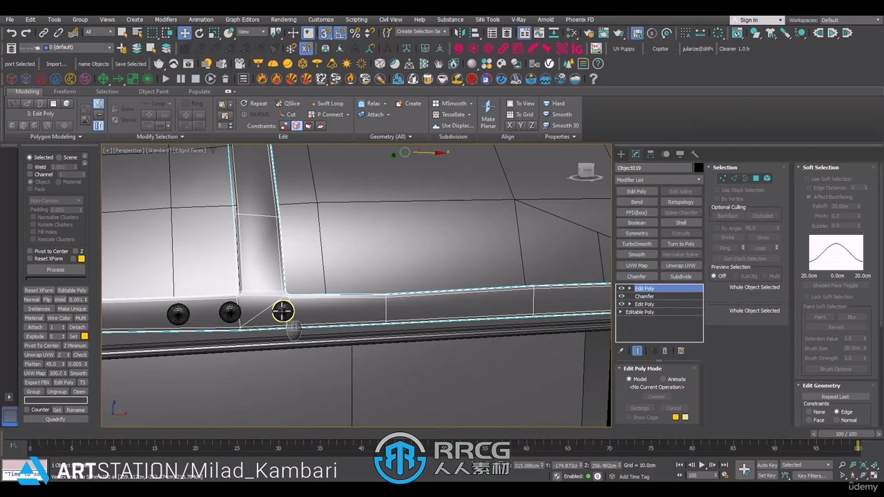 3dsmax逼真火车头建模纹理完整制作工作流程视频教程