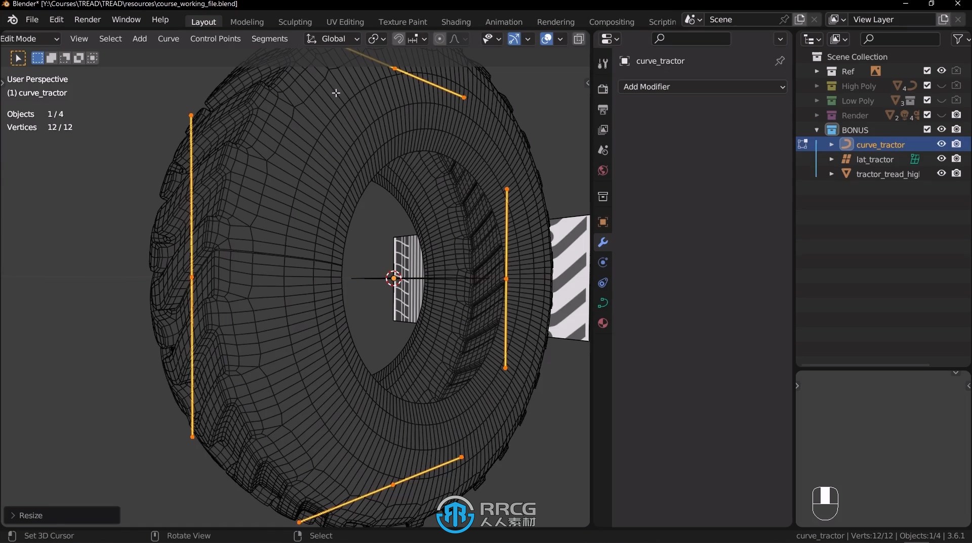 【中文字幕】Blender游戏资产模型硬表面建模工作流视频教程