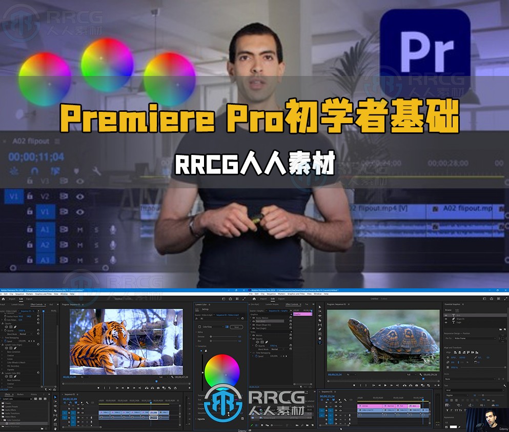 Premiere Pro初学者边学边练基础技能训练视频教程