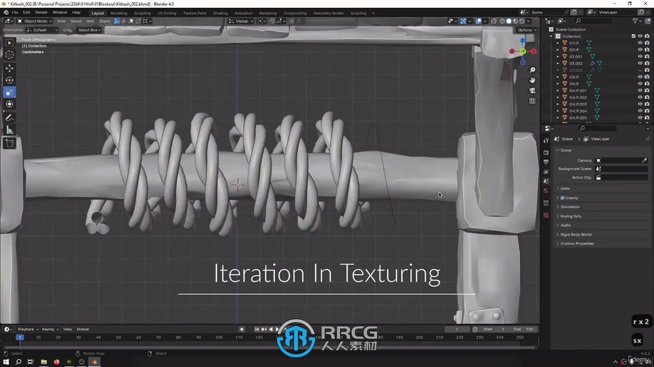 Blender中世纪水井游戏资产完整制作工作流程视频教程