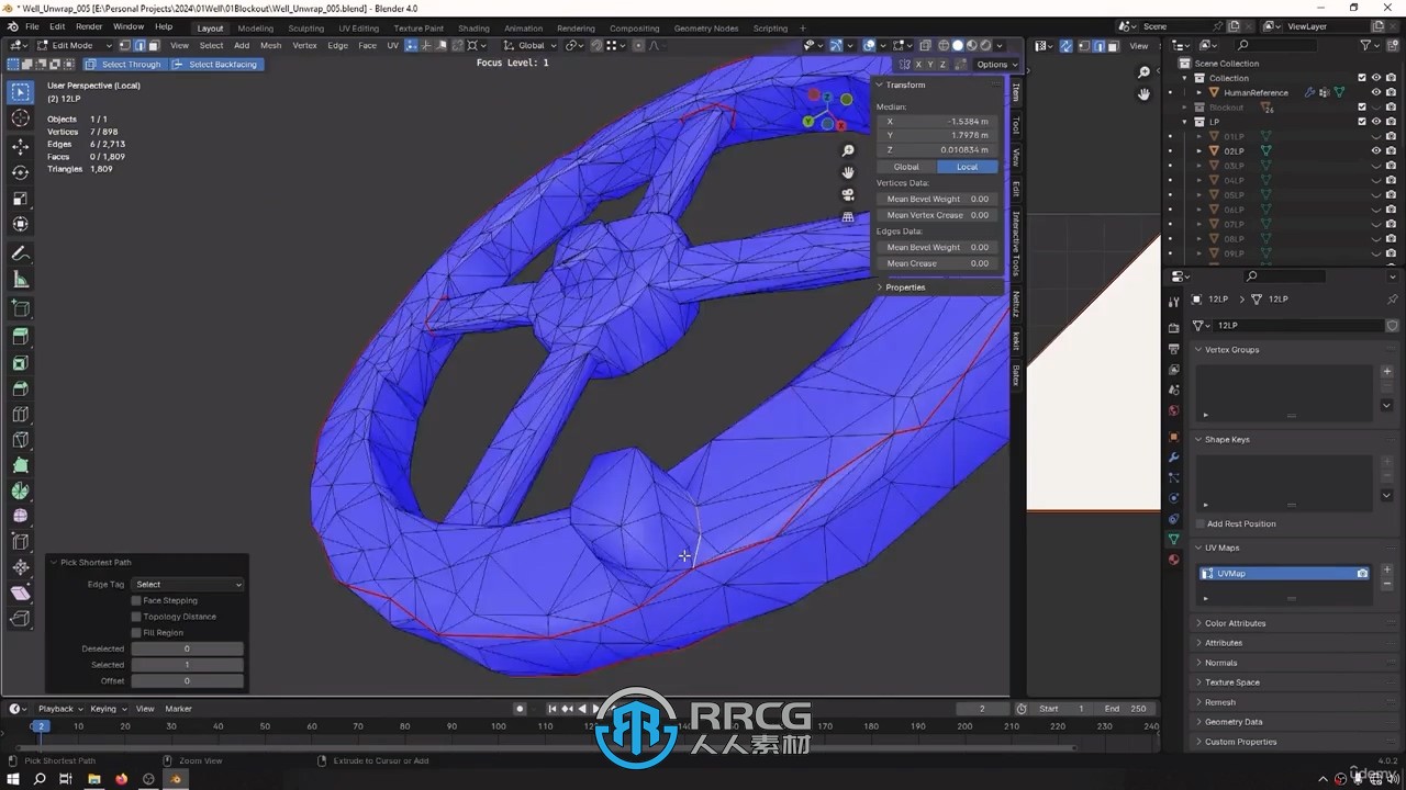 Blender中世纪水井游戏资产完整制作工作流程视频教程