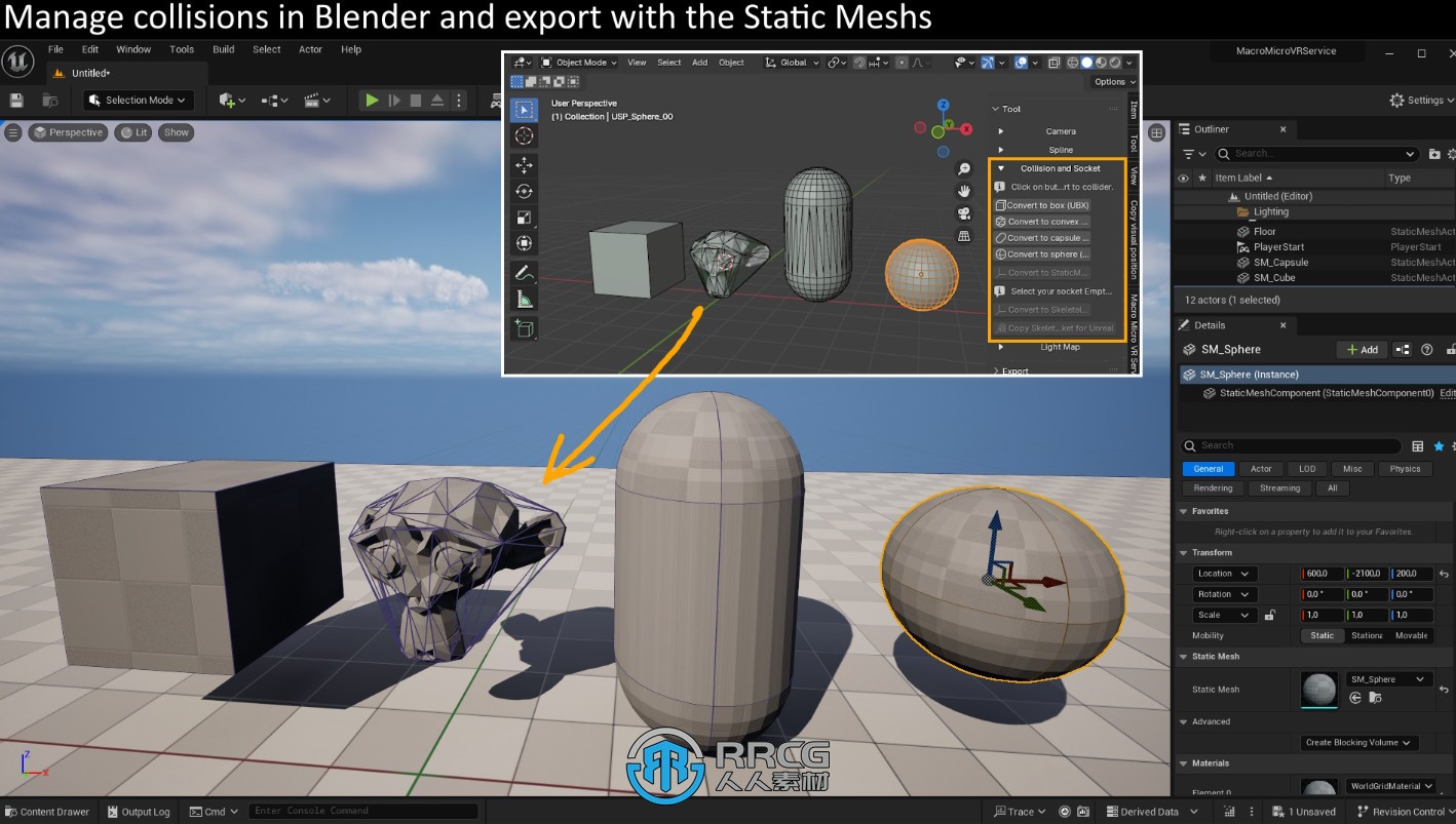 Blender资产导出到Unreal Engine插件V4.3.9版