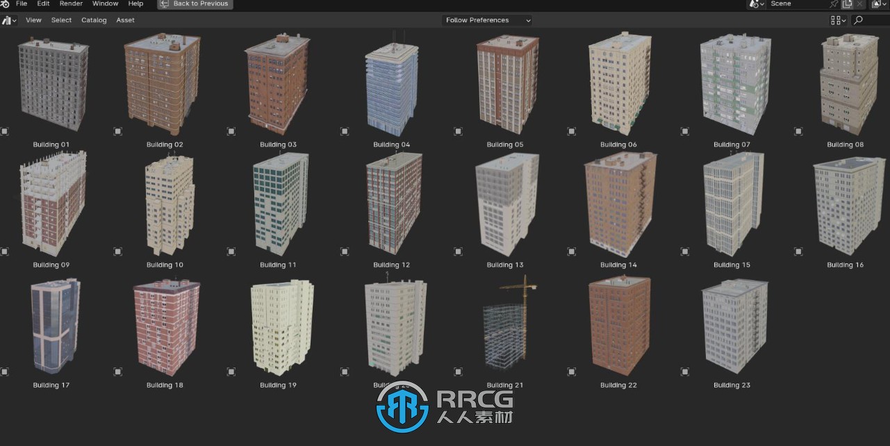 Procedural City Buildings程序化大楼建筑制作Blender插件V02.5版