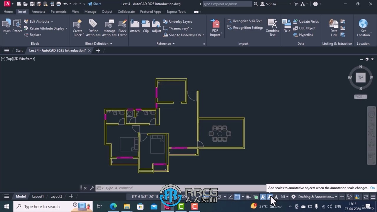 AutoCAD 2025基础入门技术训练视频教程